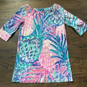 Lilly Pulitzer Girls XS 3/4 sleeve dress